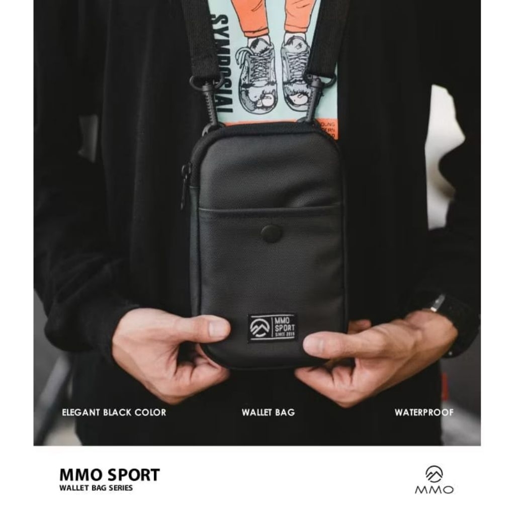 MMO Sport Black Wallet Bag Style Simple