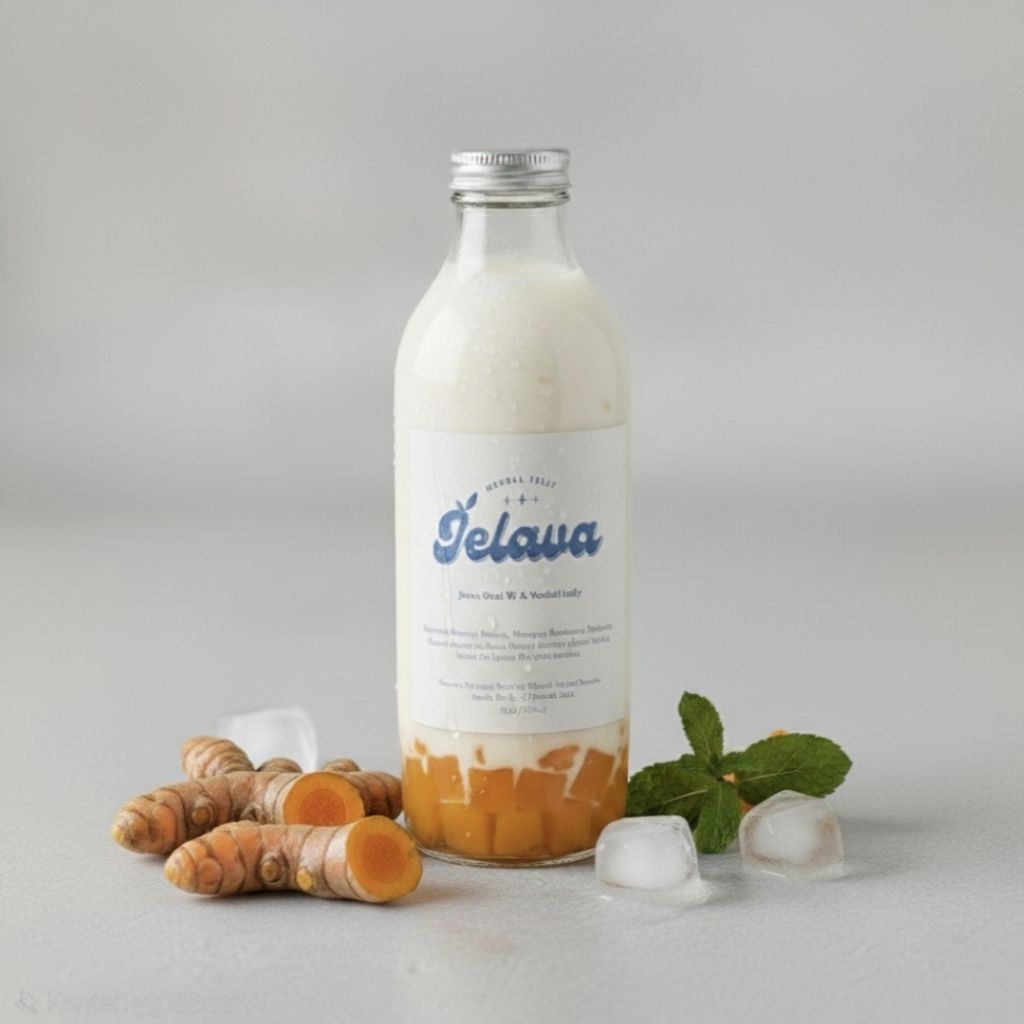 Tumeric & Tamarind Jelly Milk Drink