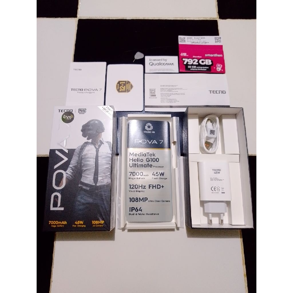 Charger Tecno Pova 7 4G Original
