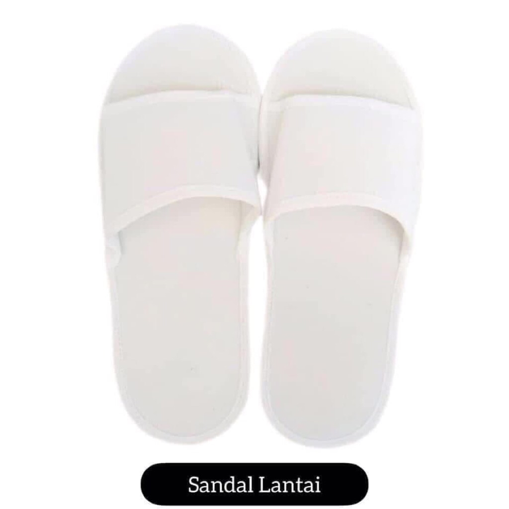 Sandal Lantai - Sandal Hotel - Sandal Kamar Mandi Putih Polos
