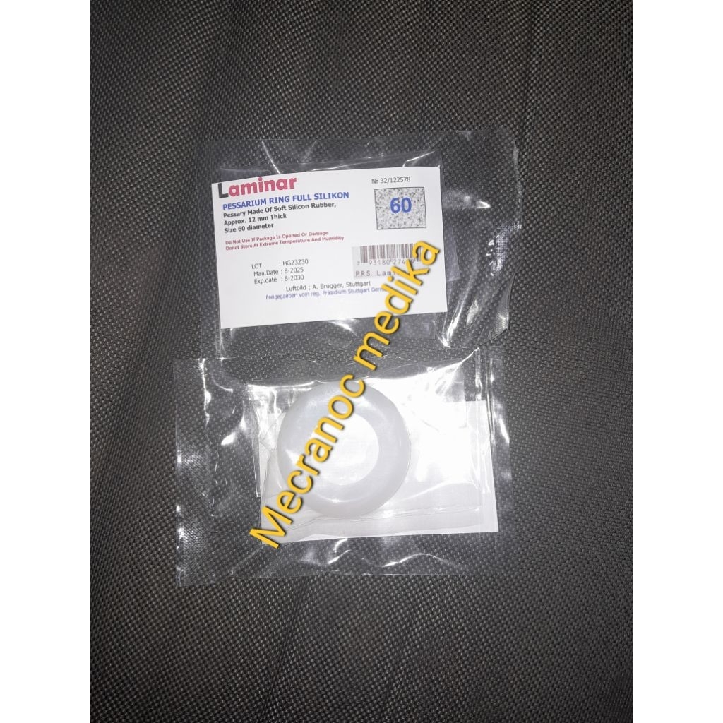 ring pesarium silikon 60 mm / 6 cm merk Laminar Germany