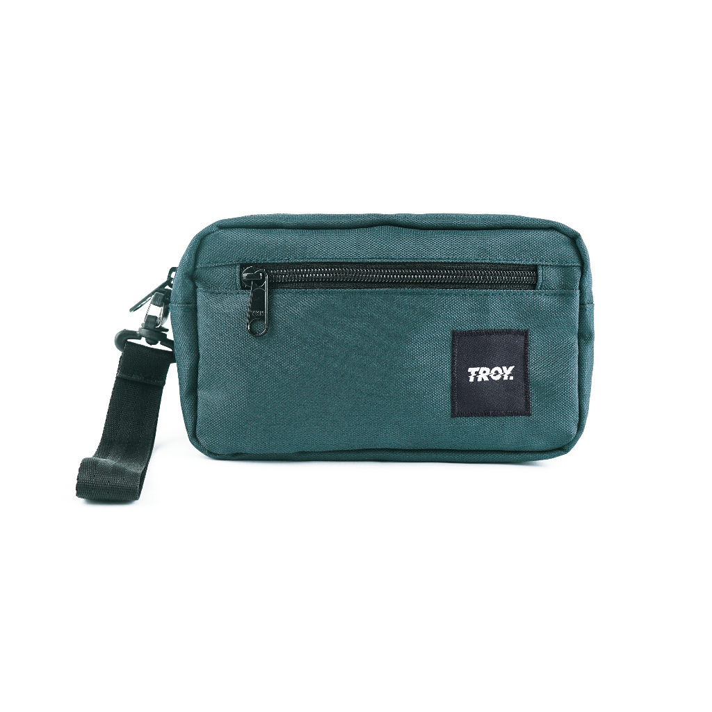 Troy Company Pouch Handbag Green Pine - Tas Tangan Hijau PB 3345
