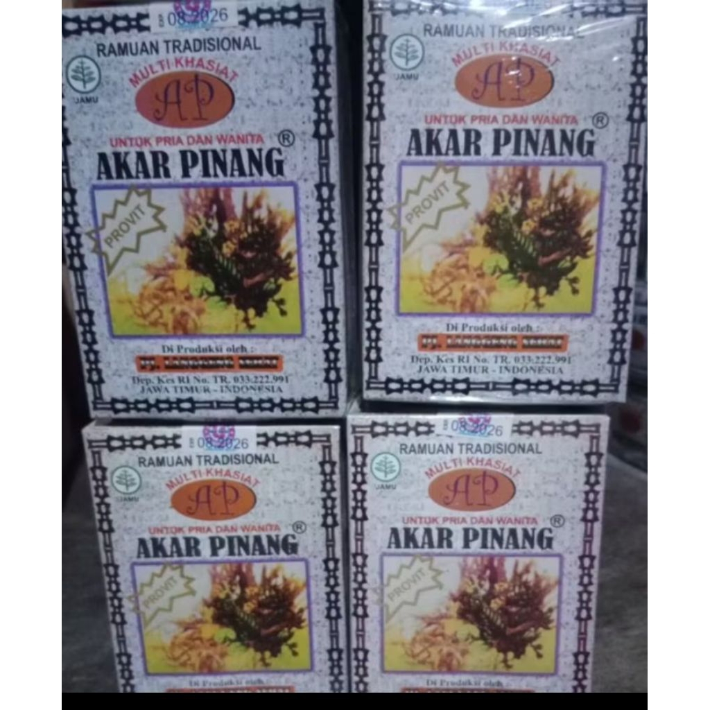 Herbal akar pinang jamu serbuk