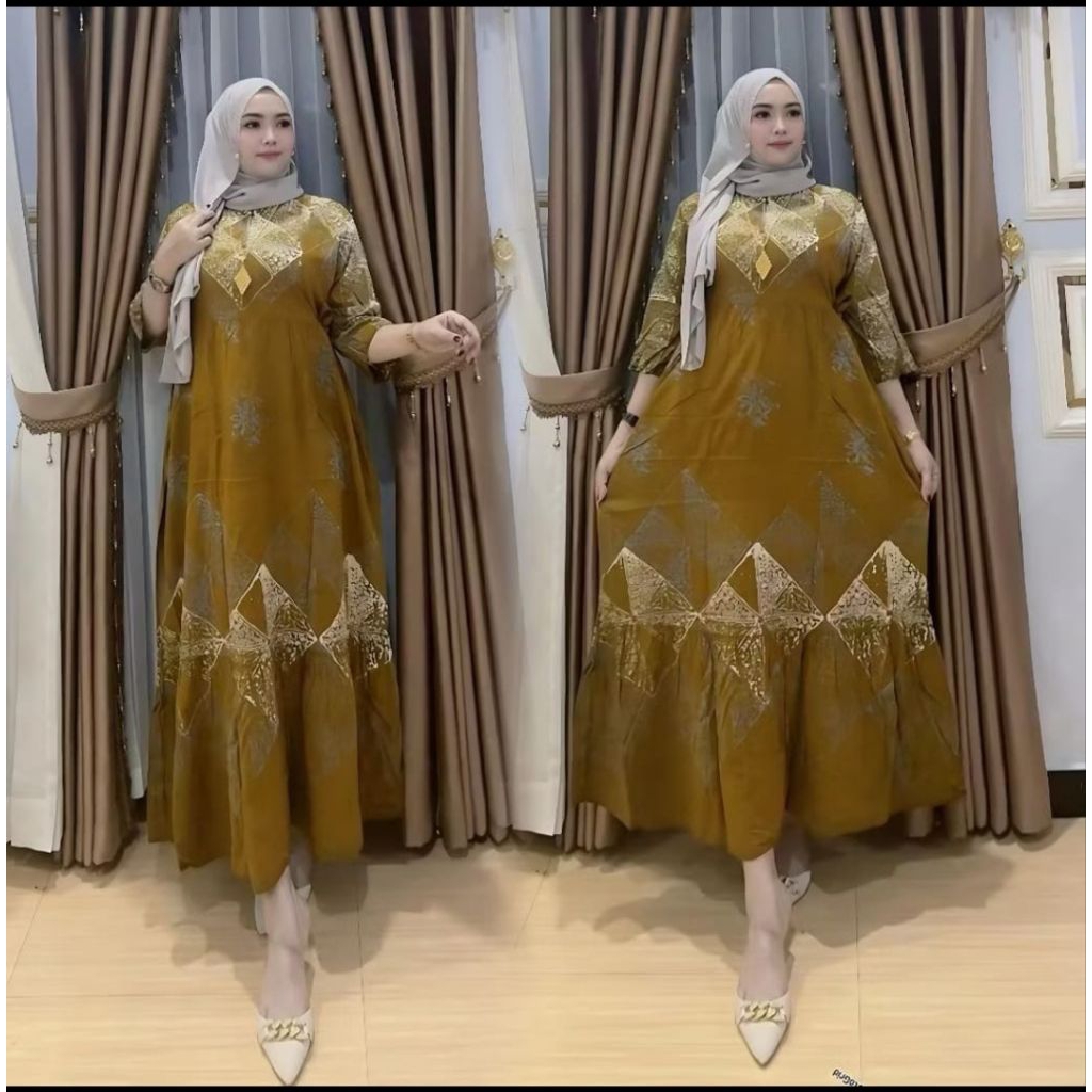 daster rayon twill batik#terbaru