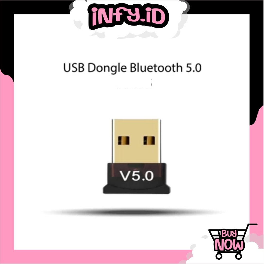 INFY Bluetooth Receiver PC / Bluetooth USB Dongle 5.0 / Bluetooth Dongle PC/ Bluetooth PC R1388
