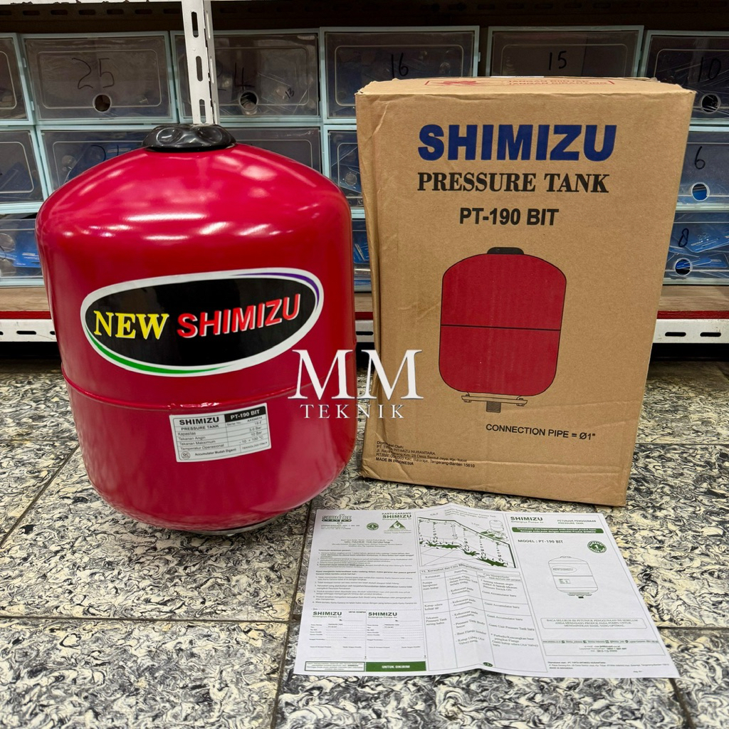 Tangki Shimizu PT-190 BIT Tabung Pompa Air 19 Liter Semi Jet Pump PT 190 BIT Shimizu