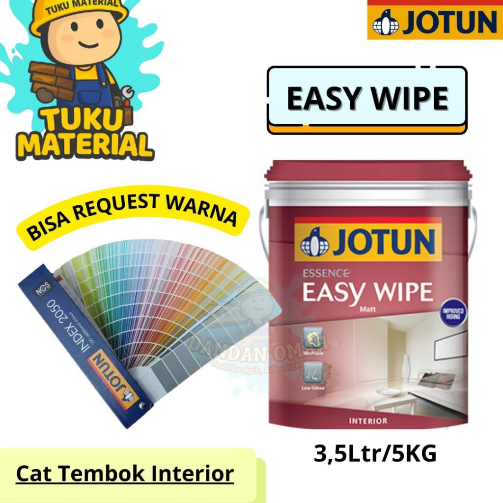 Cat Interior/Jotun Essence Easy Wipe/Easy Clean/kualitas Medium/Kemasan 5kg