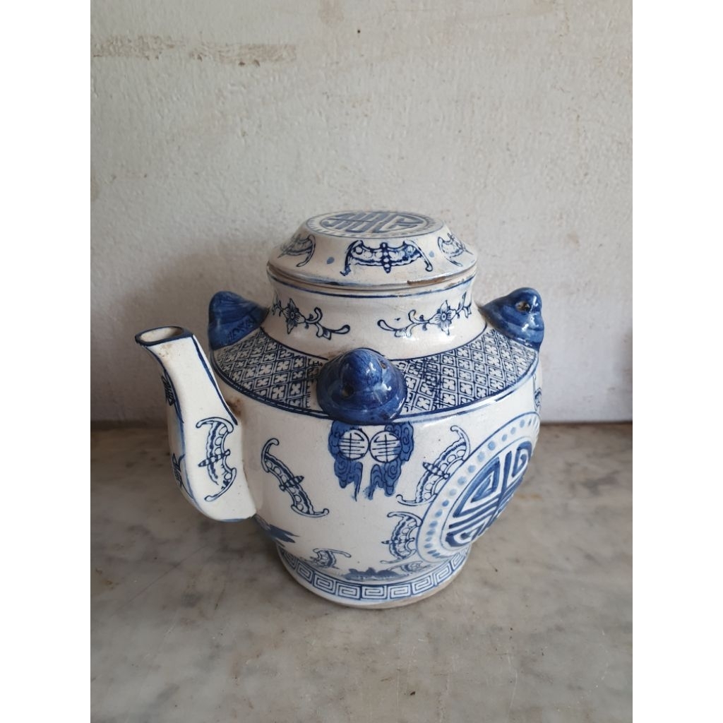 teko cina antik uk 18 cm