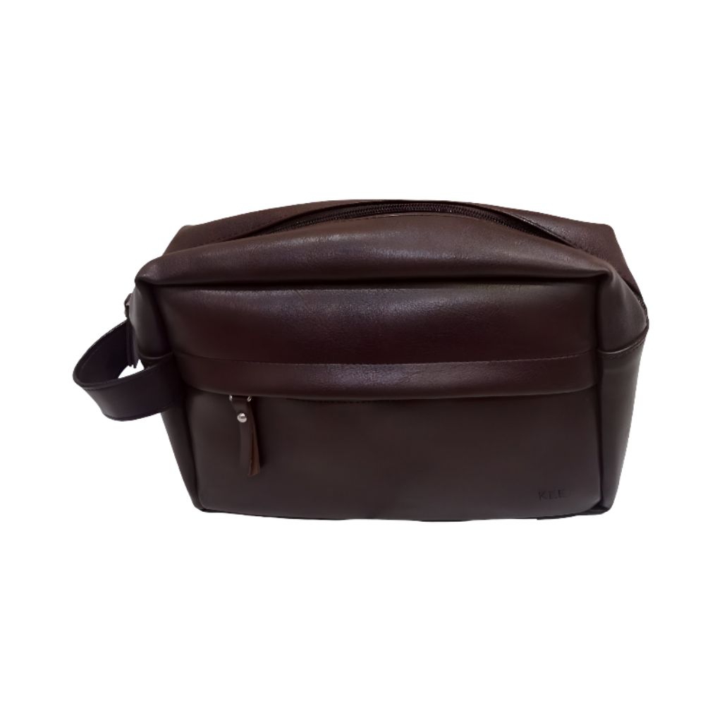 Handbag Kulit Asli Second Coklat Tas Tangan Pria