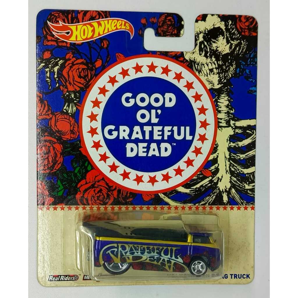 Hot Wheels Volkswagen VW Drag Truck Good ol Grateful Dead VW Ban Karet Open Trunk