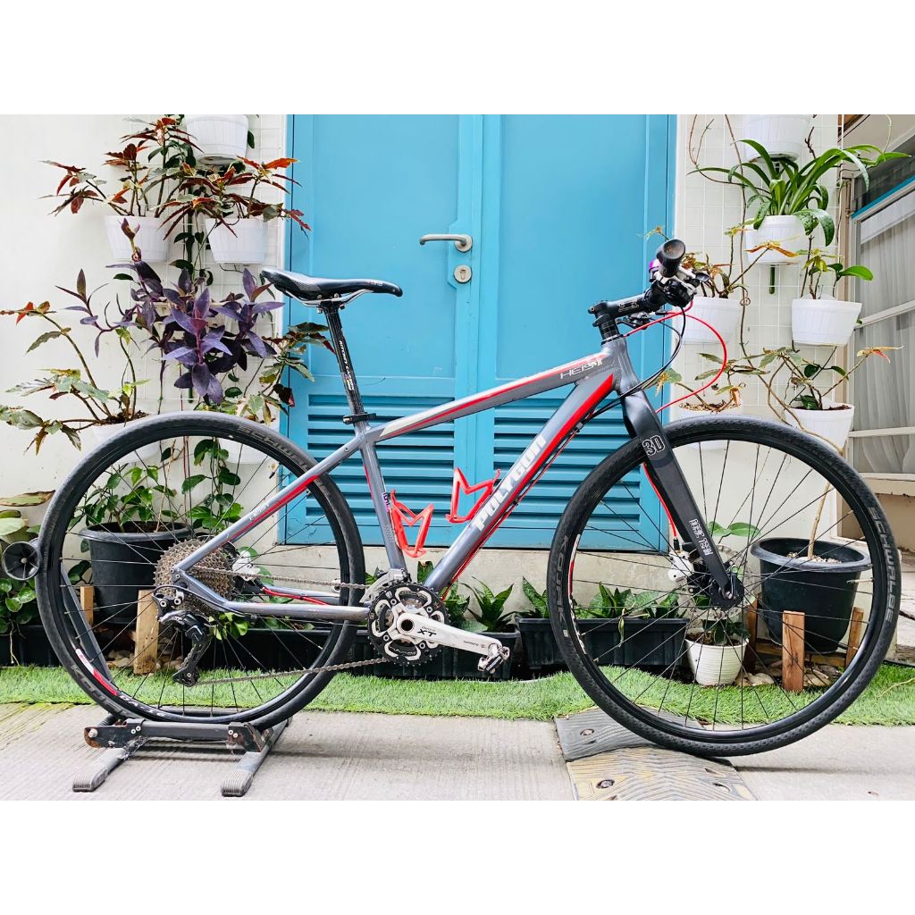 MQ BIKE | Polygon Sepeda Hybrid HEIST 3 2013 Upgrade Kompoten Shimano Deore XT & Giant Racing Stem K