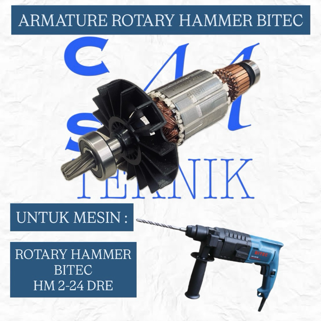 ARMATURE ANGKER ROTARY HAMMER BITEC HM 2-24 DRE ANGKER BOR BOBOK BITEC HM 2 24 DRE