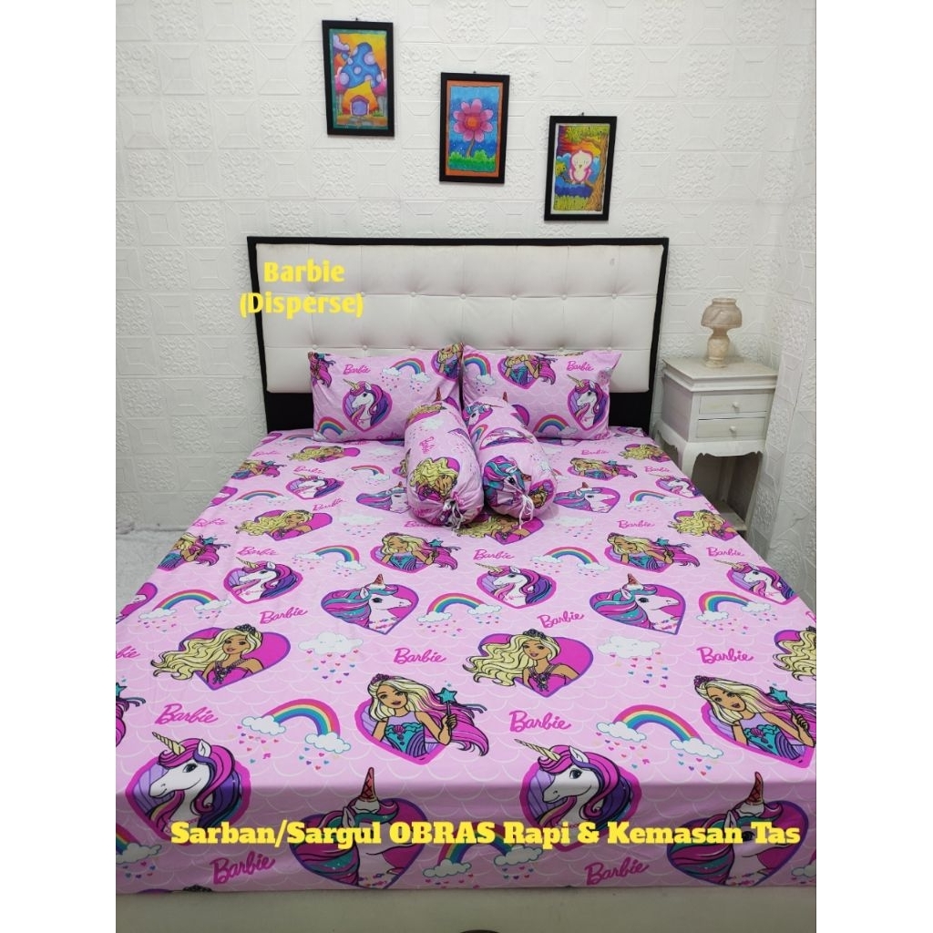 Frozen Barbie sprei sprei anak sprei 180x200 sprei 120x200 seprei sprei anak perempuan sprei homemad