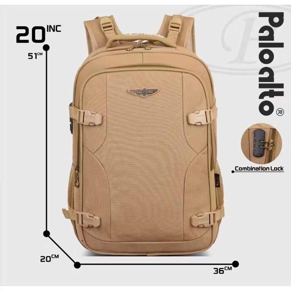 Tas Ransel Alto Denim Kanvas Jumbo / Tas Ransel Palo Alto Denim Kanvas / Tas Ransel PaloAlto Denim K