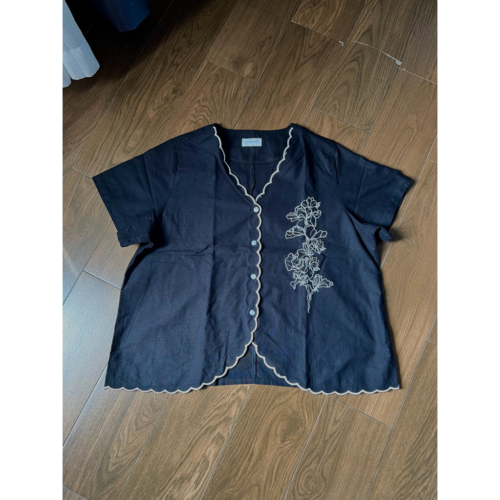 MOMELO1 ATASAN LINEN BAJU LINEN BAJU WANITA MURAH KEMEJA LINEN KEMEJA WANITA