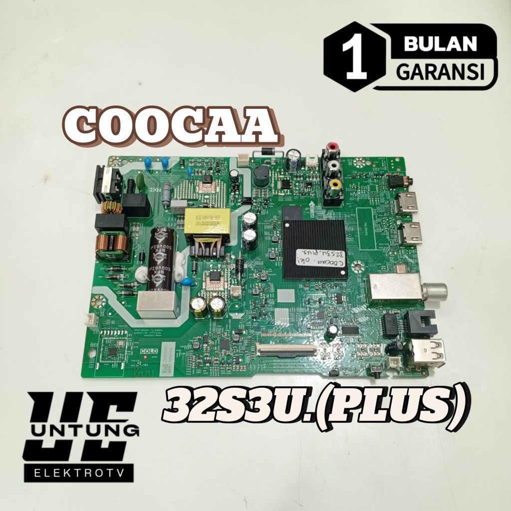 MAINBOARD TV COOCAA 32S3U.(PLUS) MOTHERBOARD-MB-MOBO-MODUL MESIN TV COOCAA 32S3U.(PLUS)