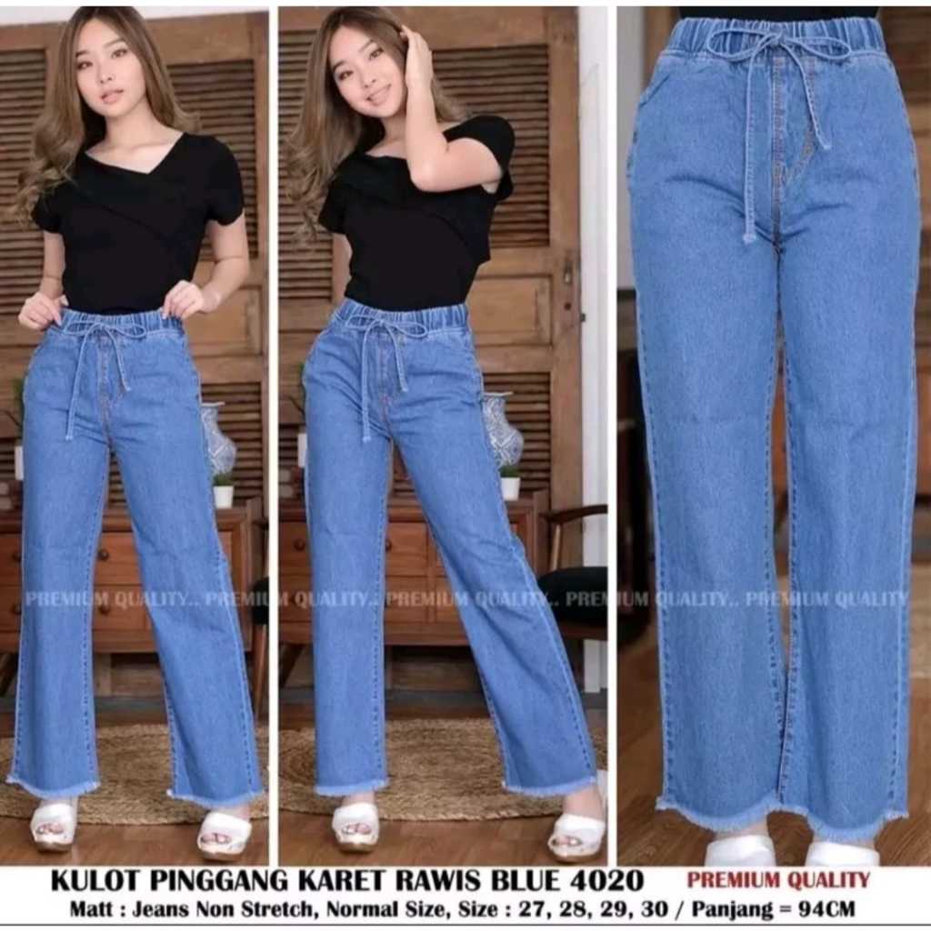 CELANA KULOT JEANS CELANA BOYFRIEND KULOT JEANS PANJANG RAWIS