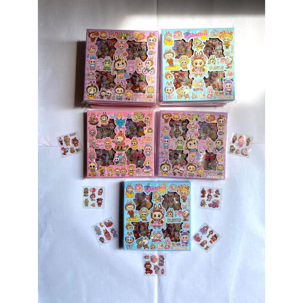 STIKER / 100PCS / KOTAK / STIKER LABU LUCU / STIKER KARAKTER KARTUN