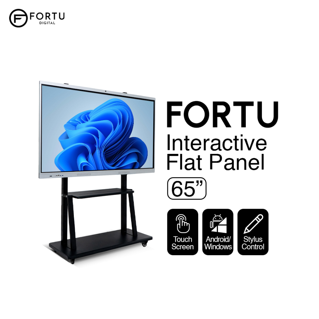 FORTU Digital Signage Meeting TV 65 inch - Touchscreen Windows & Android