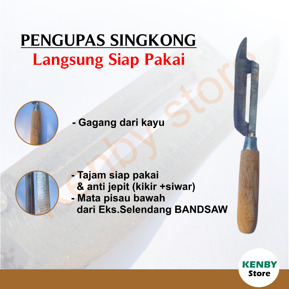 PISAU PENGUPAS KULIT SINGKONG - pisau / oncek / pengiris / pengupas ketela / singkong / umbi  serbag