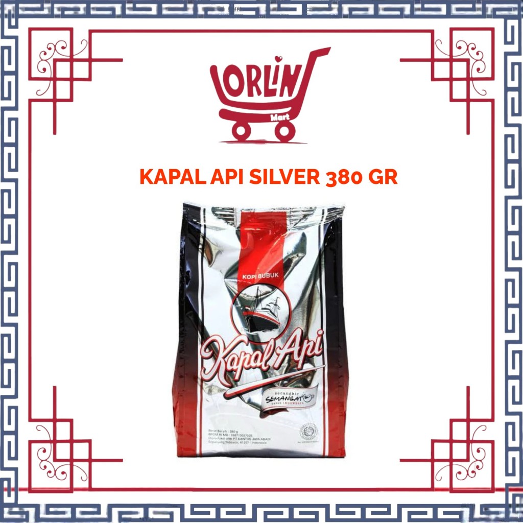 KOPI KAPAL API SILVER 380GR/KOPI/KOPI HITAM/KAPAL API
