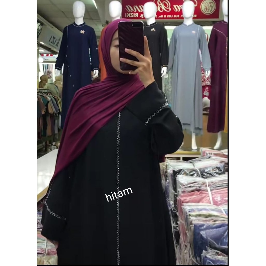 022. GAMIS ABAYA POLOS PAYET | PITOPANG MODE