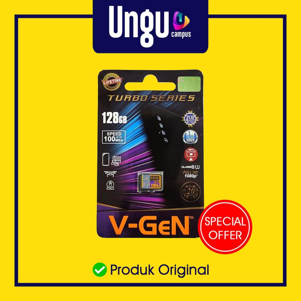 MMC MicroSD Class 10 Turbo 128GB V-GeN ORIGINAL Storage - MICROSD