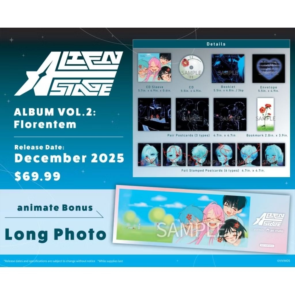 [PRE-ORDER  CEK DESK  JANGAN CO] ALIEN STAGE ALNST ALBUM VOL.2 : FLORENTEM MIZI SUA IVAN TILL HYUNA 