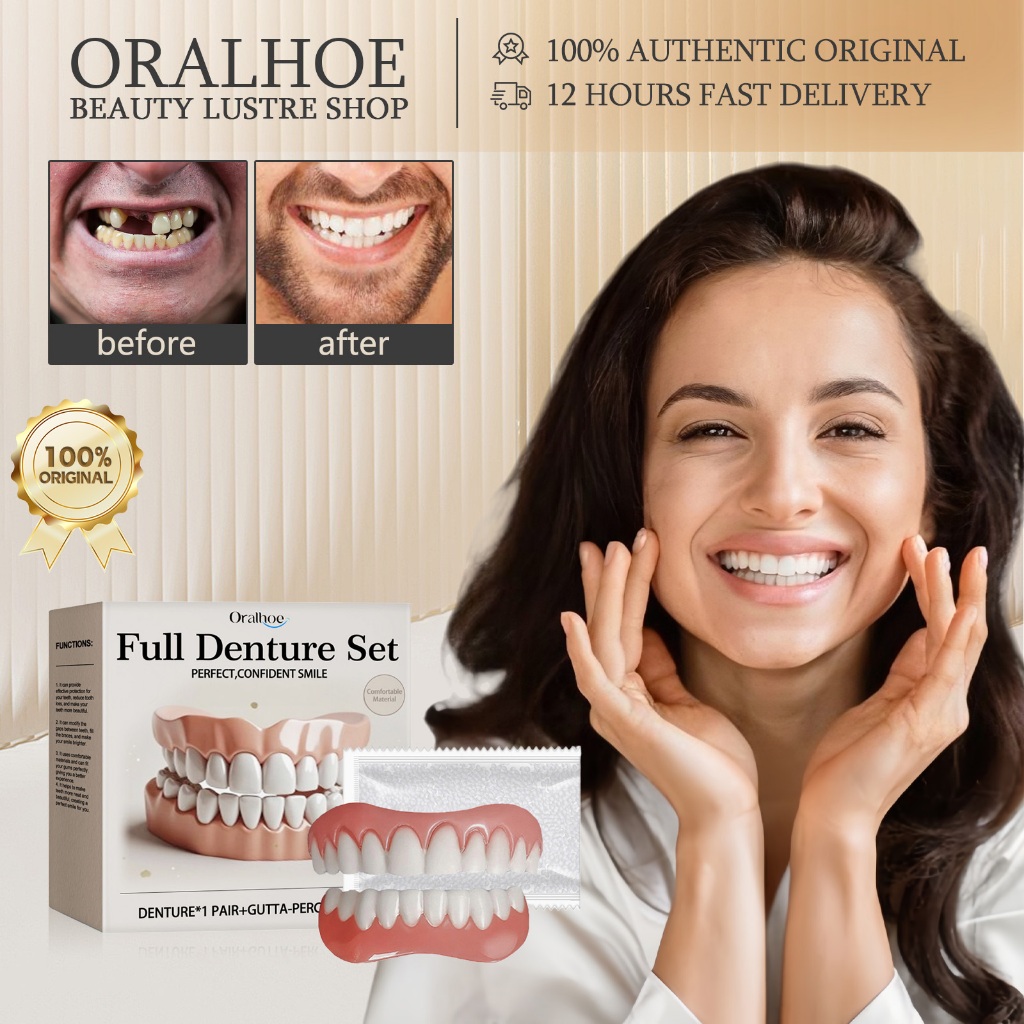 Oralhoe Kit Penyelesaian Gigi Tiruan 1set Kit Kedokteran Gigi Kosmetik Kit Koreksi Celah Kit Peningk