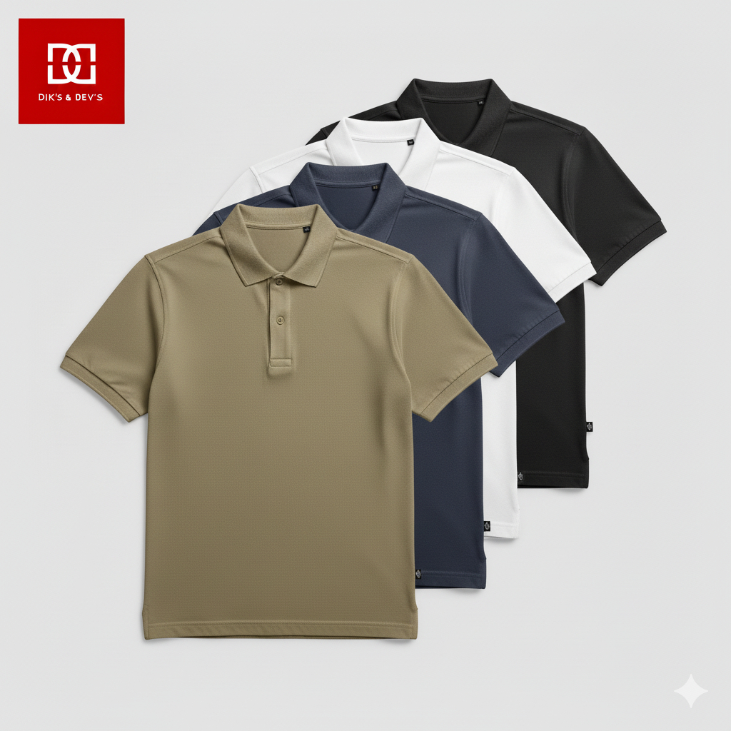 Diks & Devs-Kaos Kerah Polo Shirt Polos Pria Premium Pakaian Cowok Kerah Fahsion