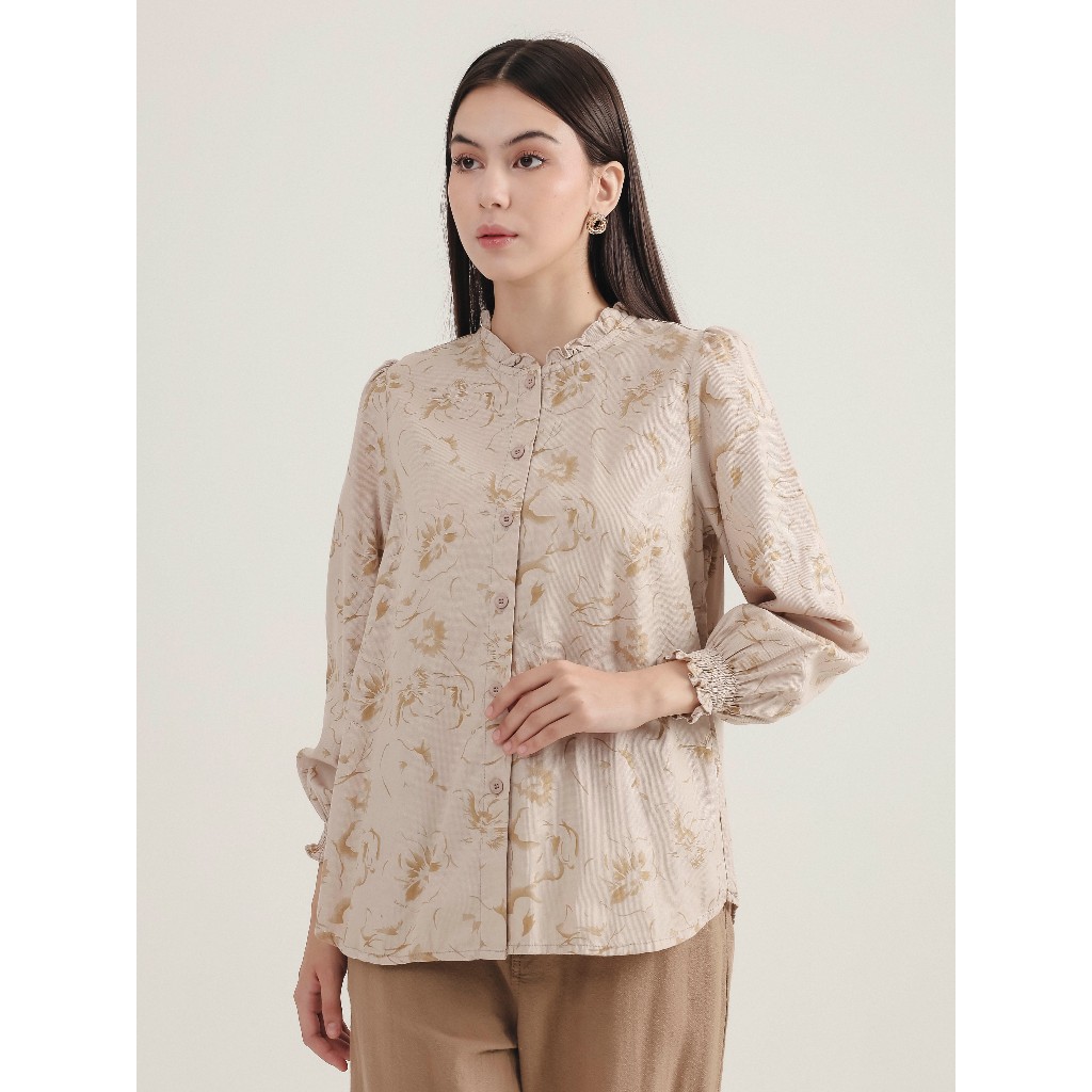 EXPAND Virtesa Blouse |Kemeja Wanita - Atasan Lengan Panjang