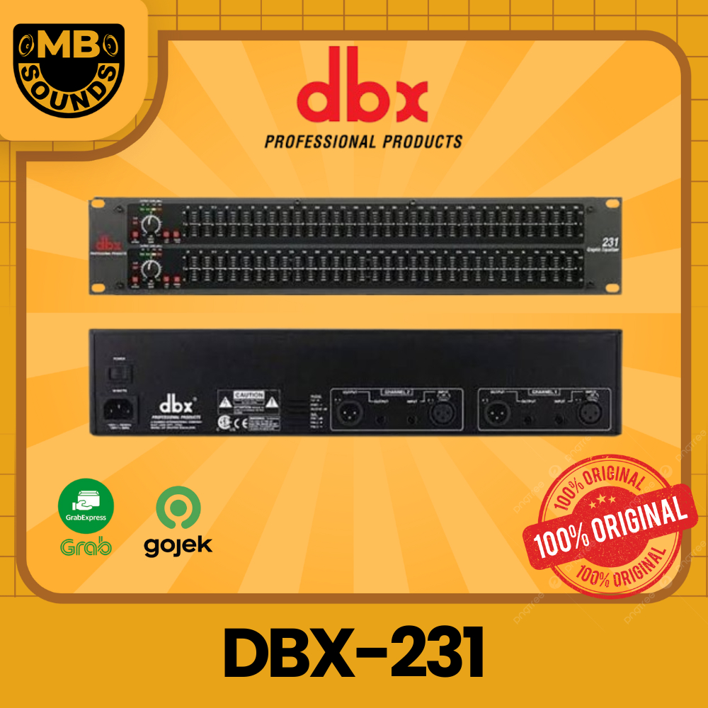 DBX 231 / DBX231 / DBX-231 Equalizier Amplifier Original