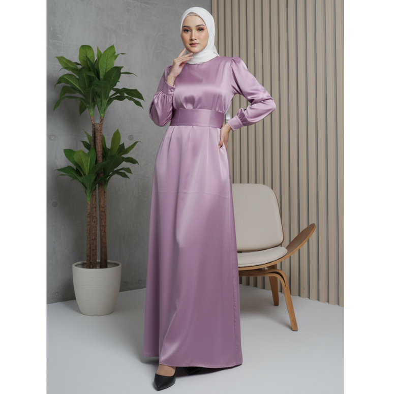 Dress Kondangan Wanita Tiara Gamis Pesta Simple Elegan Baju Kondangan Bridesmaid Kekinian