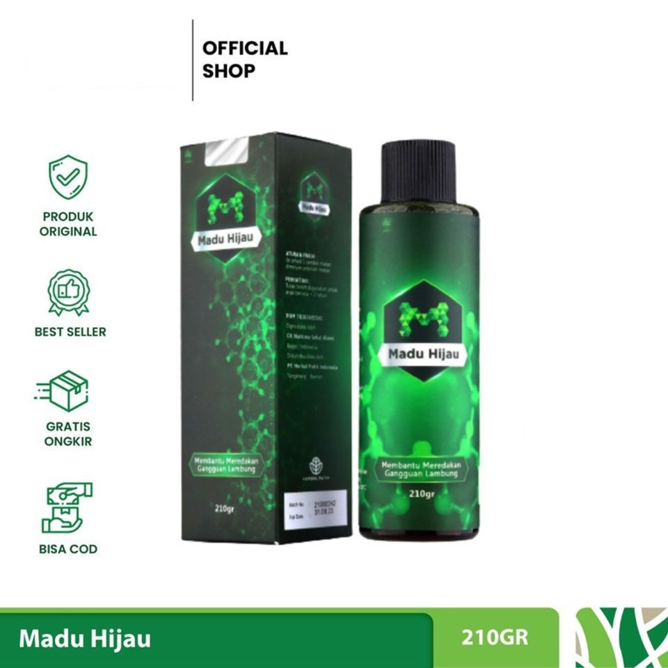 Madu Hijau Original 210Gram BPOM Herbal