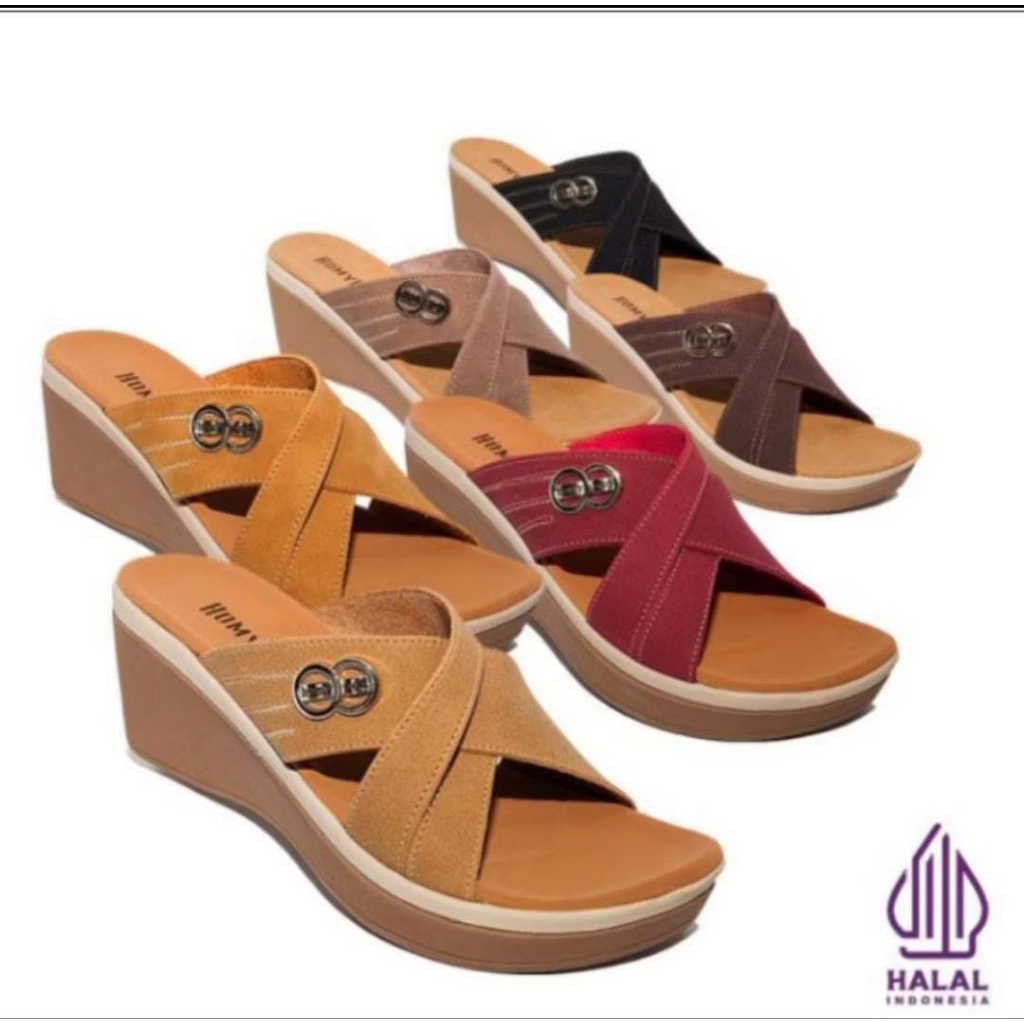 Homyped Carista N71 Sandal Wedges Wanita Sandak Wanita Sandal Homyped Ori