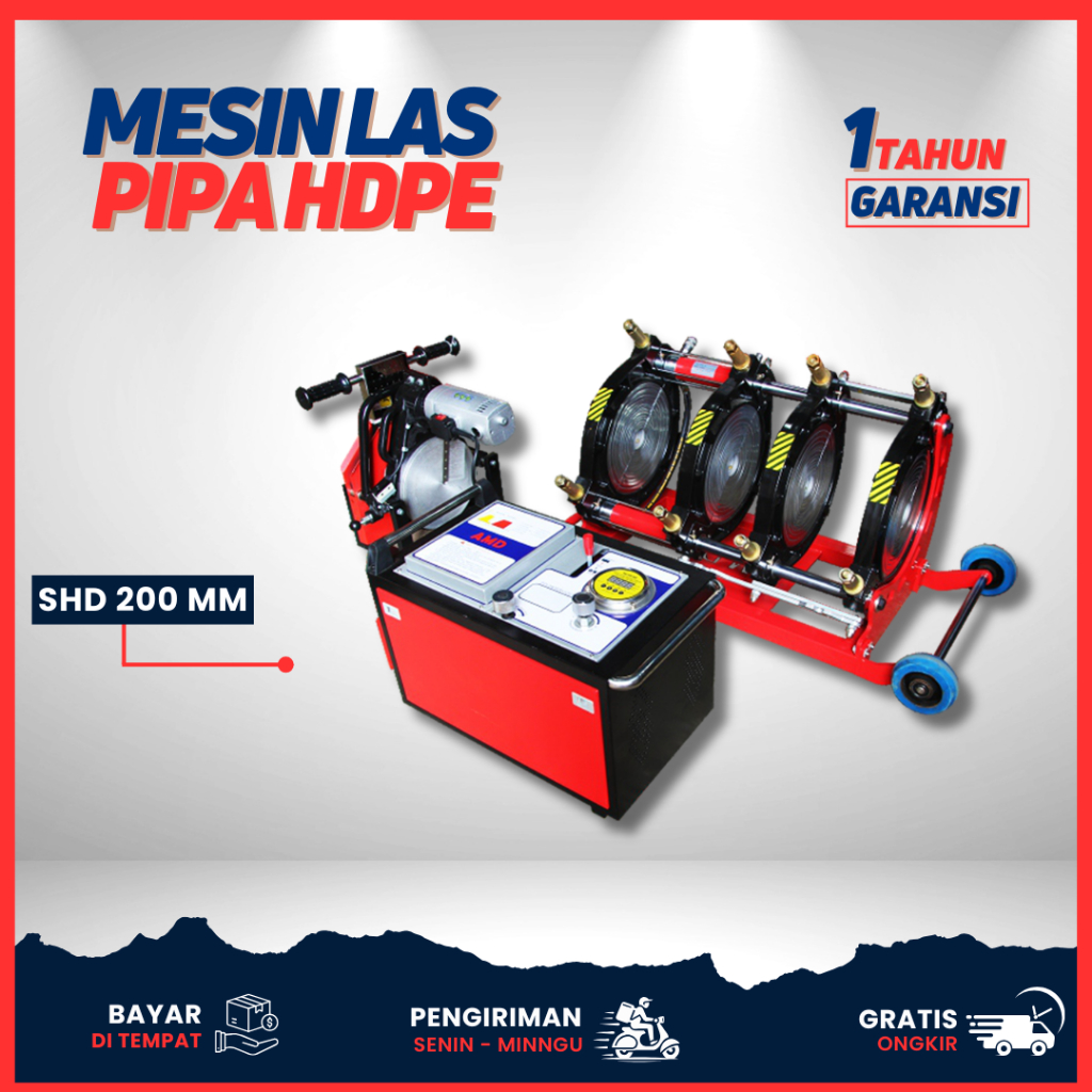Mesin Las Pipa Hdpe 8 Inch Hydraulic - Mesin Joint Pipa Hdpe SHD 8 Inch ( 160 mm)