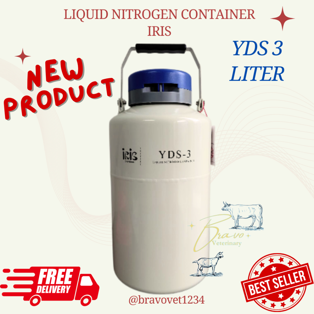 Tabung Container YDS 3 liter IRIS Cryogenic Liquid Nitrogen (N2) Cair