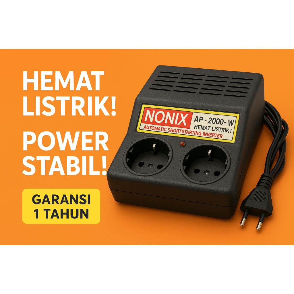 penghemat listrik stabilizer inverator 2000 watt NONIX   anti jeglek
