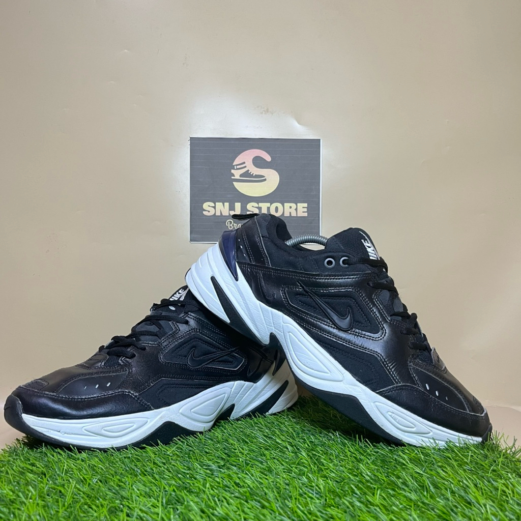 Nike M2k Tekno Black Leather Size 45.5 Second