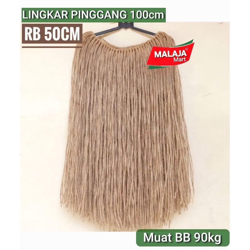 Rok Rumbai Papua Dewasa , Rok Tari Adat Papua 50cm , Rok Rumbai Tali Goni , Rok Papua