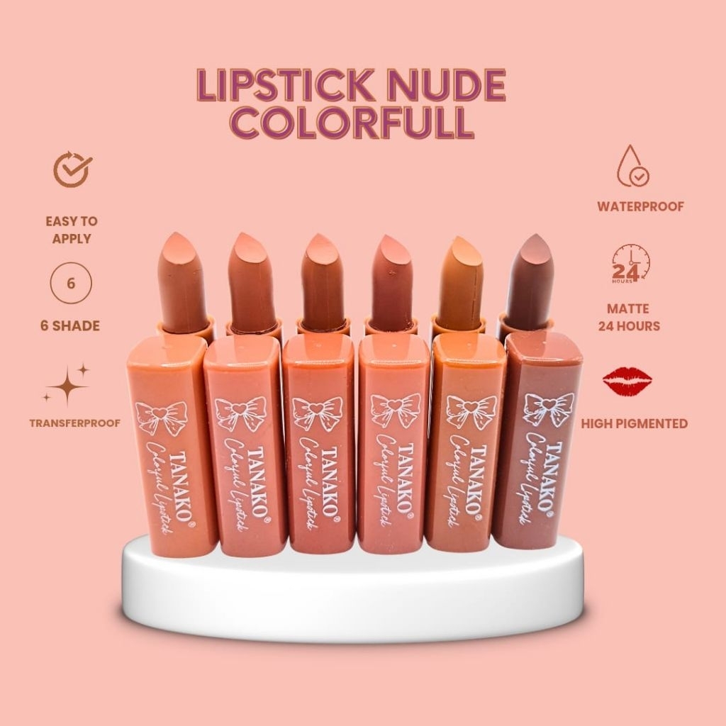 NEW ARRIVAL LIPSTICK NUDE MATTE COLOR LIPSTIK COLORFULL WATERPROOF
