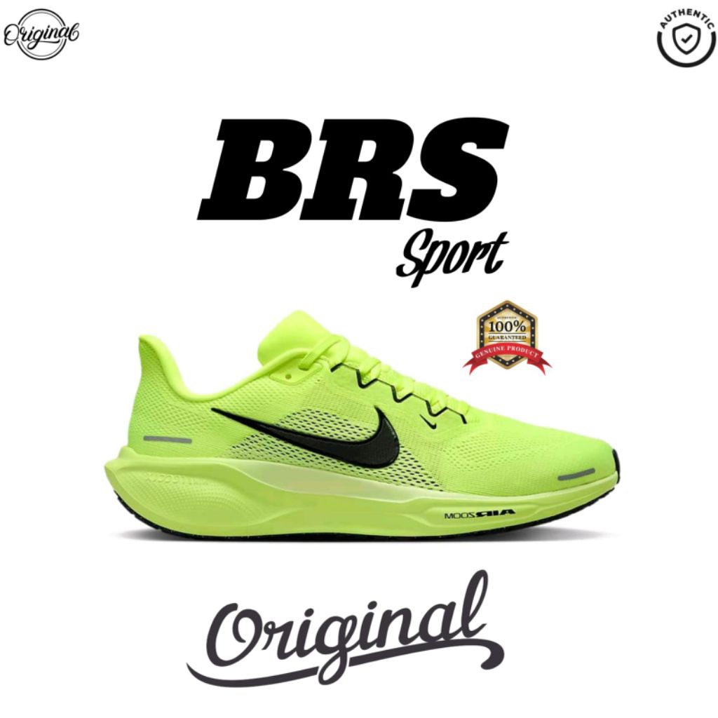 Running Shoes Nike Zoomx Pegasus 41 Volt Green Black Original