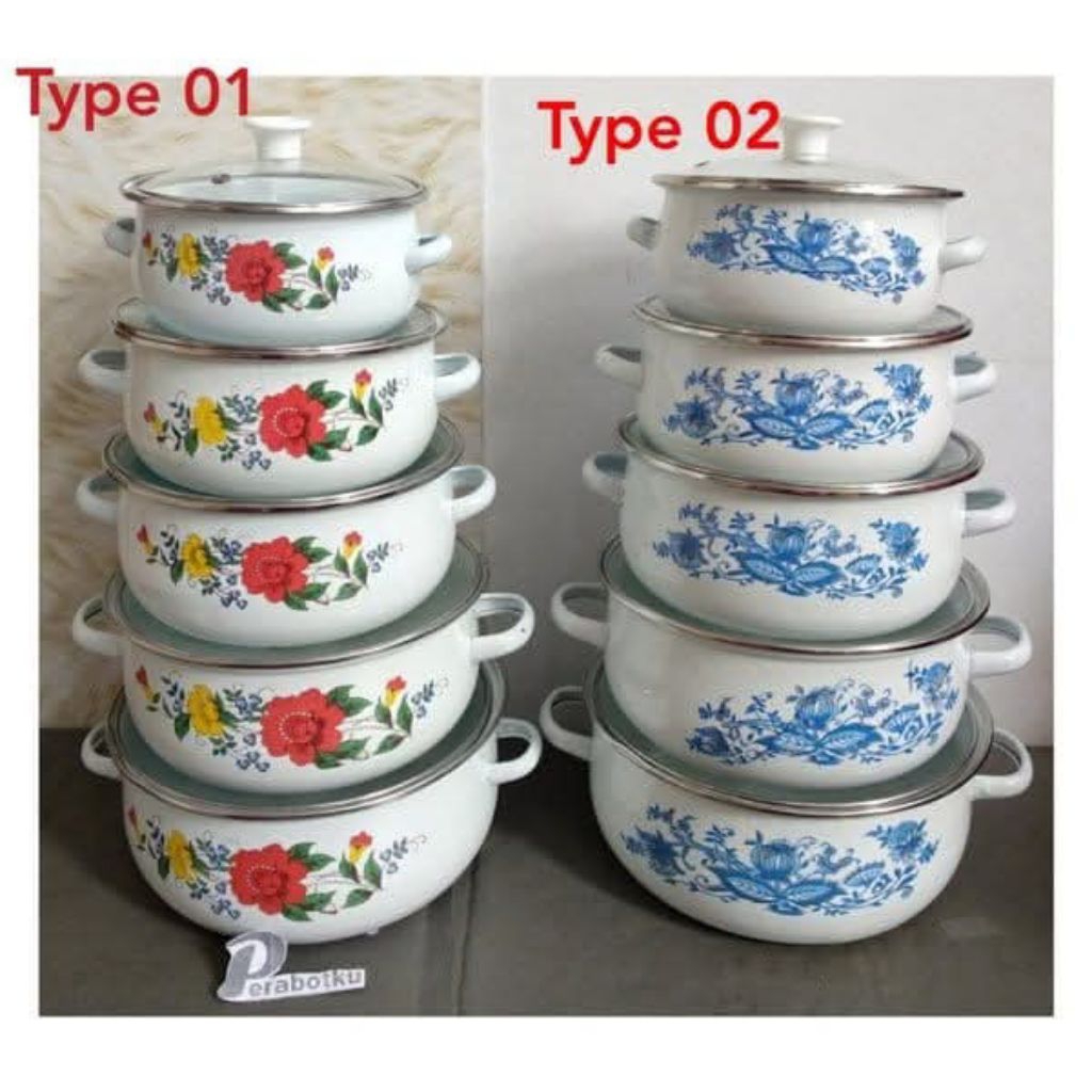 PANCI REONA 5 PCS/ PANCI DECO 3 PCS SHENAR / PANCI SET ENAMEL 3 PCS MOTIF BUNGA