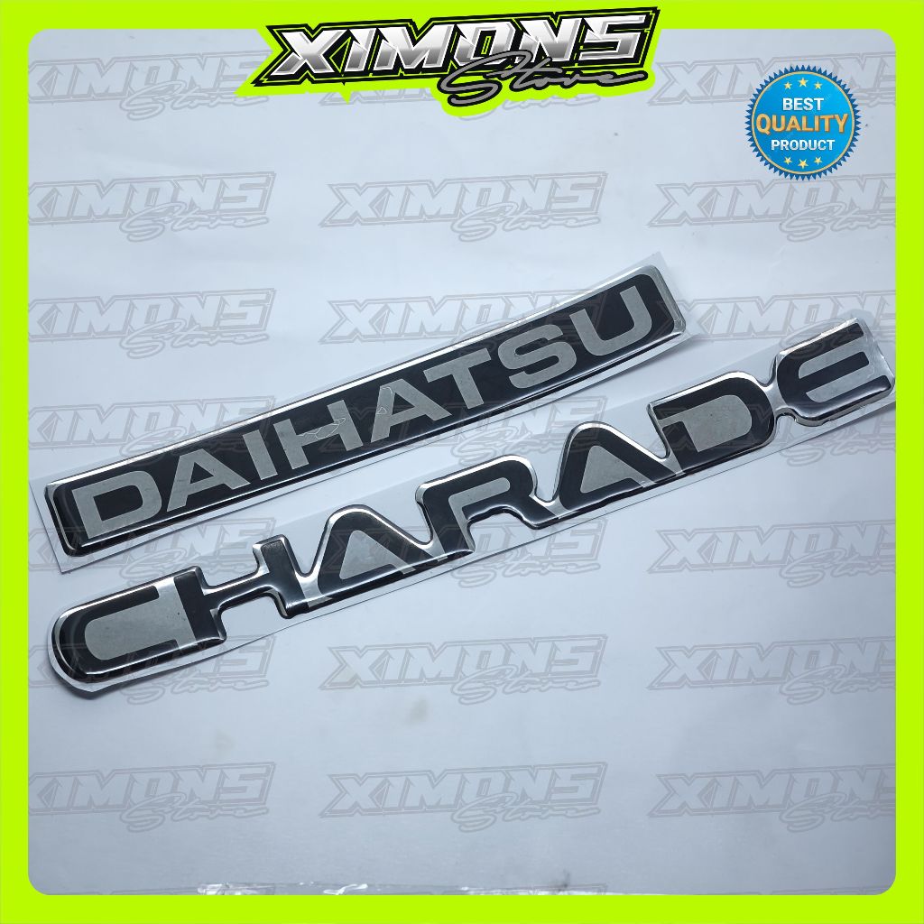emblem timbul daihatsu charade / emblem logo daihatsu charade / emblem bagasi daihatsu charade