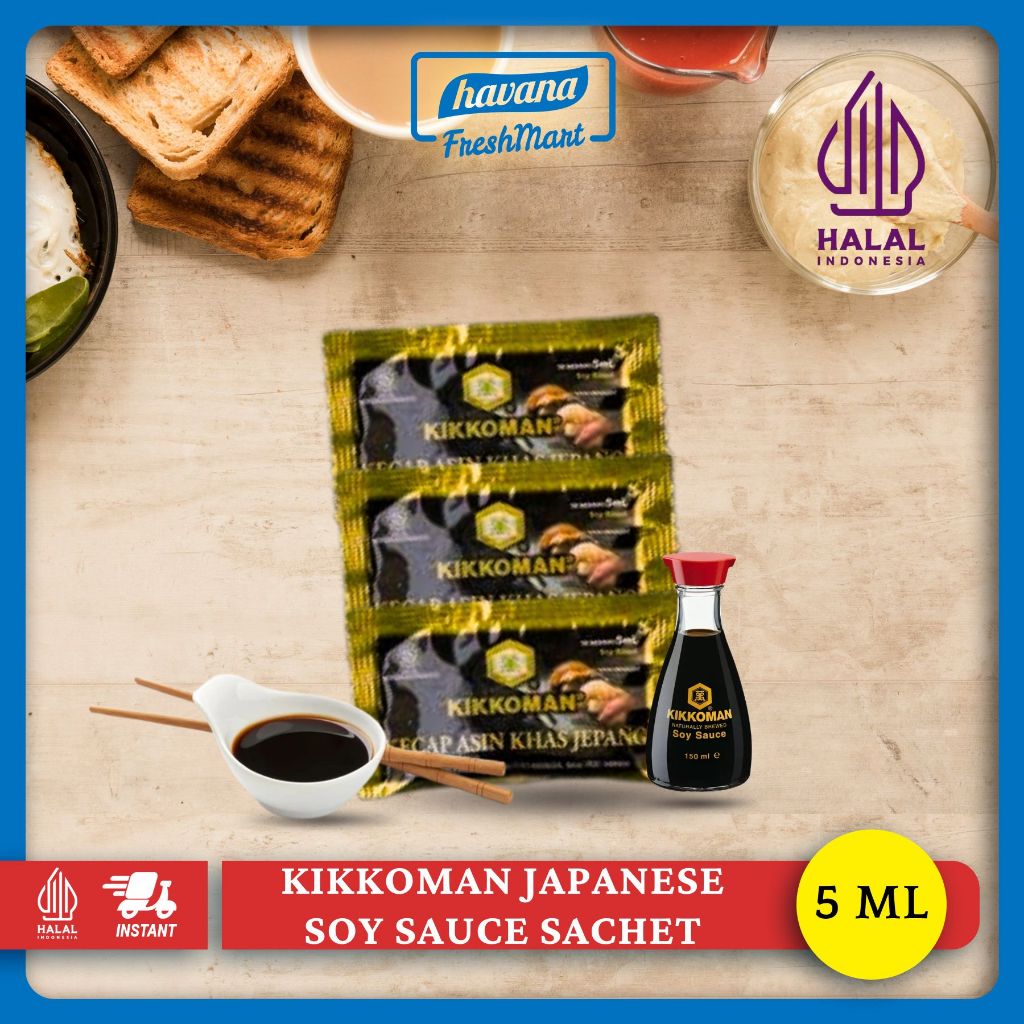 KIKKOMAN JAPANESE SOY SAUCE SACHET 5ML