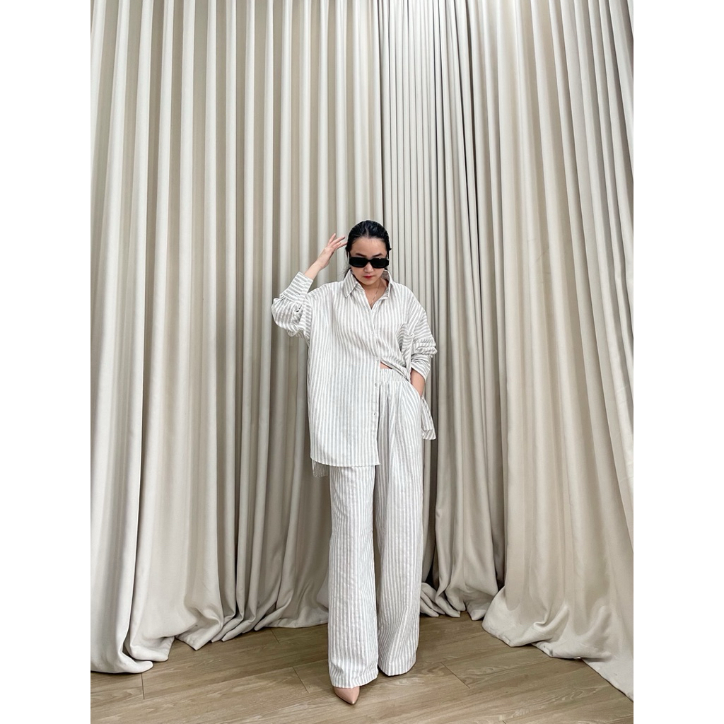 zefanya set/setelan wanita/setelan hijab friendly/seteln linen/setelan