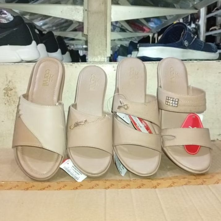 carvil shaquita 02 warna mocca beige sandal wedges wanita carvil sandal wanita carvil murah