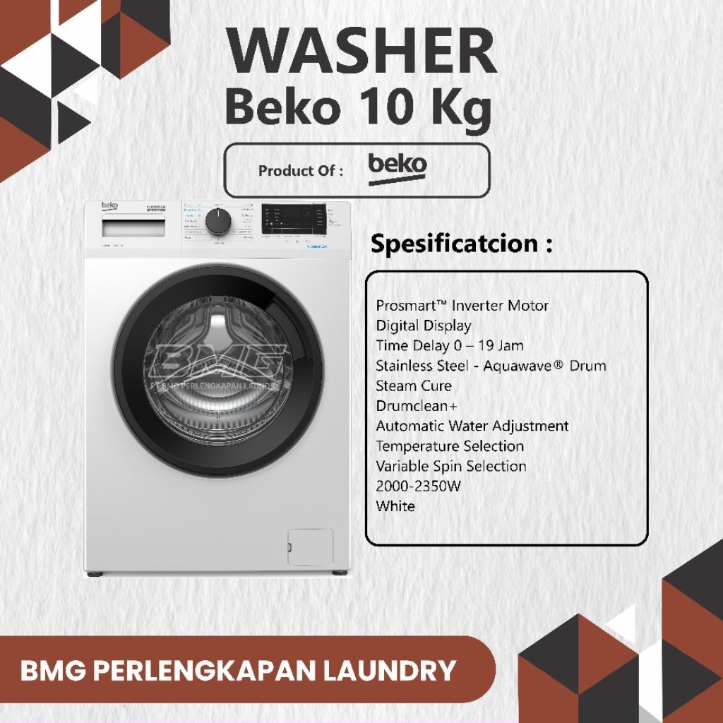 Washer Beko Front Loading 10Kg