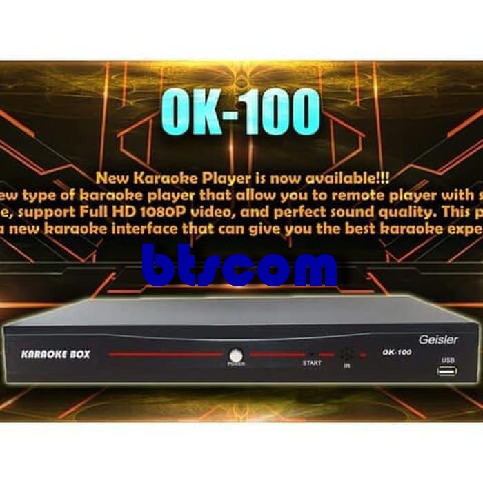 MESIN KARAOKE GEISLER OK100HDD 2TB / PLAYER KARAOKE OK100 SUPPORT SMARTPHONE ORIGINAL