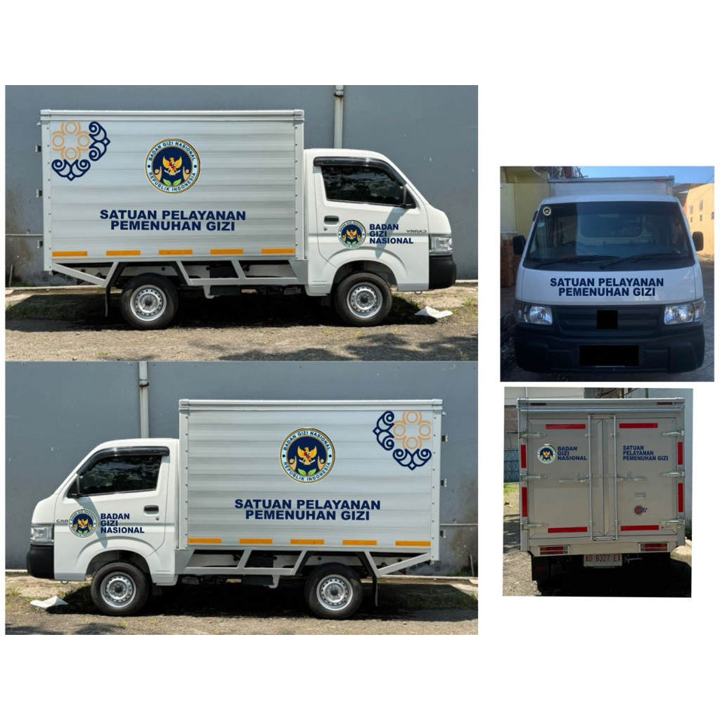 sticker sppg mbg badangizinasional bgn (untuk 1 set mobil saja)